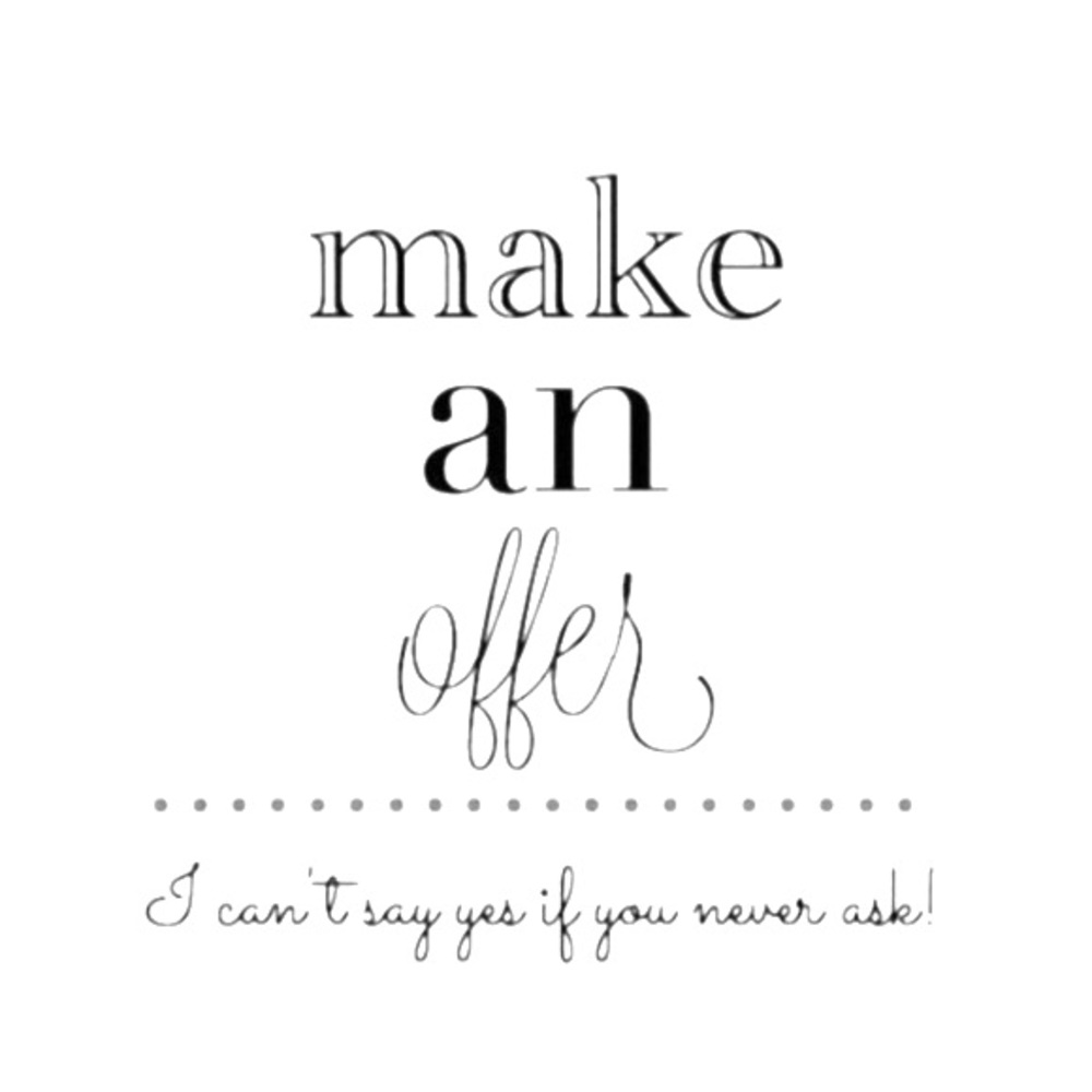 Reasonable offers welcomed!